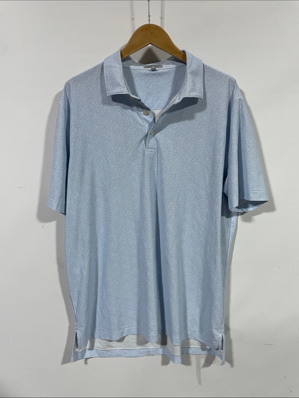 Peter Millar Light Blue Short-Sleeve Polo